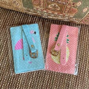 ✅Flamingo and Pineapple Luggage Tags!